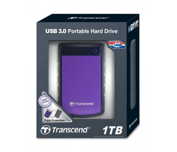 Transcend StoreJet 25 H3P 1TB USB 3.2 Gen. 1 Fioletowy - 218406 - zdjęcie 5